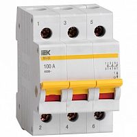 Выключатель нагрузки (мини-рубильник) ВН-32 3Р 100А | код. MNV10-3-100 |  IEK